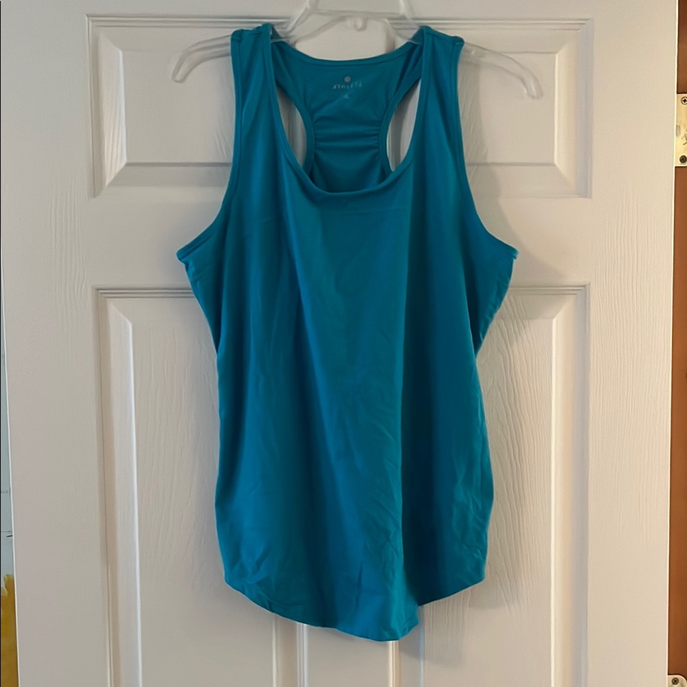 Athleta Blue Relaxed Sleeveless Tank Top